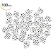 100 Pcs Love Heart Charm