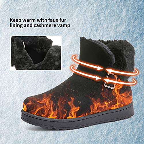 AOMAIS-Womens-Winter-Snow-Boots-Warm-Ankle-Booties-Short-Boots-with-Buckle-Brown-Black
