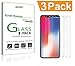 RKINC for iPhone X Screen Protector, iPhone 10 Screen Protector, [3-Pack] iPhone X Tempered Glass, Anti-Shatter for iPhone X iPhone 10 5.8-inch 2017 Released Version