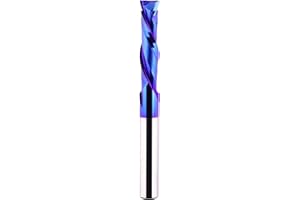 Jiiolioa F2132 CNC Router Bits Up&Down Cut Solid Carbide Compression End Mill 1/4" Shank for Side milling, end milling, Finis