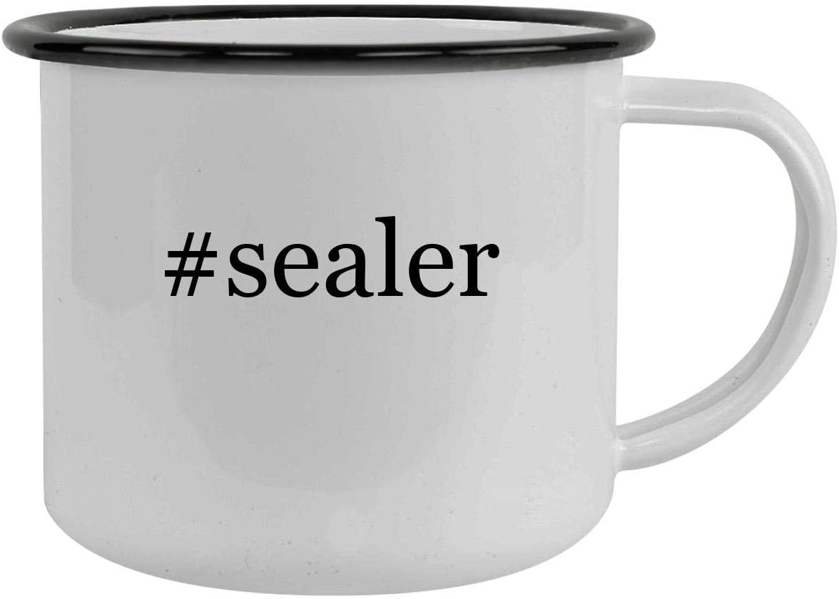 #sealer - 12oz Hashtag Camping Mug Stainless Steel, Black