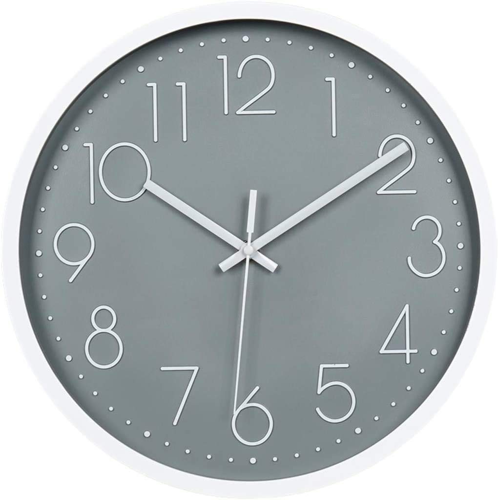 Modern Wall Clock, 30.5 cm, Silent, Non Ticking, Nordic Style, Wall Clocks for Living Room, Office, Bathroom, Kitchen