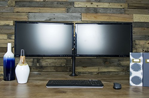 VIVO Dual VESA Bracket Adaptor Horizontal Assembly Mount for 2 Monitor Screens up to 27" (MOUNT-VW02A)