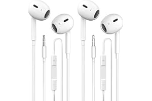 Wired Earbuds 2 Pack, in-Ear Headphones HiFi Stereo Earbuds, Wired Earphones with Microphone Volume Control Compatible with L