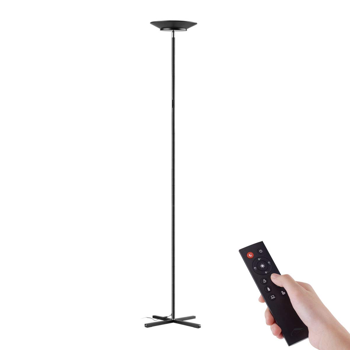 Floor Lamps, Joly Joy 30W LED Torchiere Super Bright Floor Lamp, Dimmable LED Floor Light with Remote Control and Touch Control, Standing Lamp with Stepless Dimmer for Living Room, Office and Bedroom