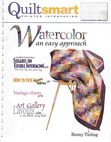 QUILTSMART PRINTED INTERFACING, WATERCOLOR AN EASY APPROACH