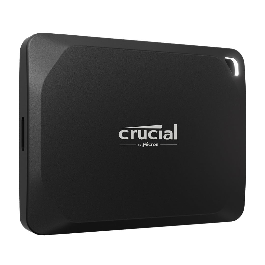 Crucial X10 Pro 4To Disque SSD Externe Portable, Jusqu’à 2100Mo/S En Lecture et 2000Mo/S En Écrituree, Usb-C 3.2, PC et Mac, Résistance à L’Eau et à La Poussière Ip55 - Ct4000X10Prossd902