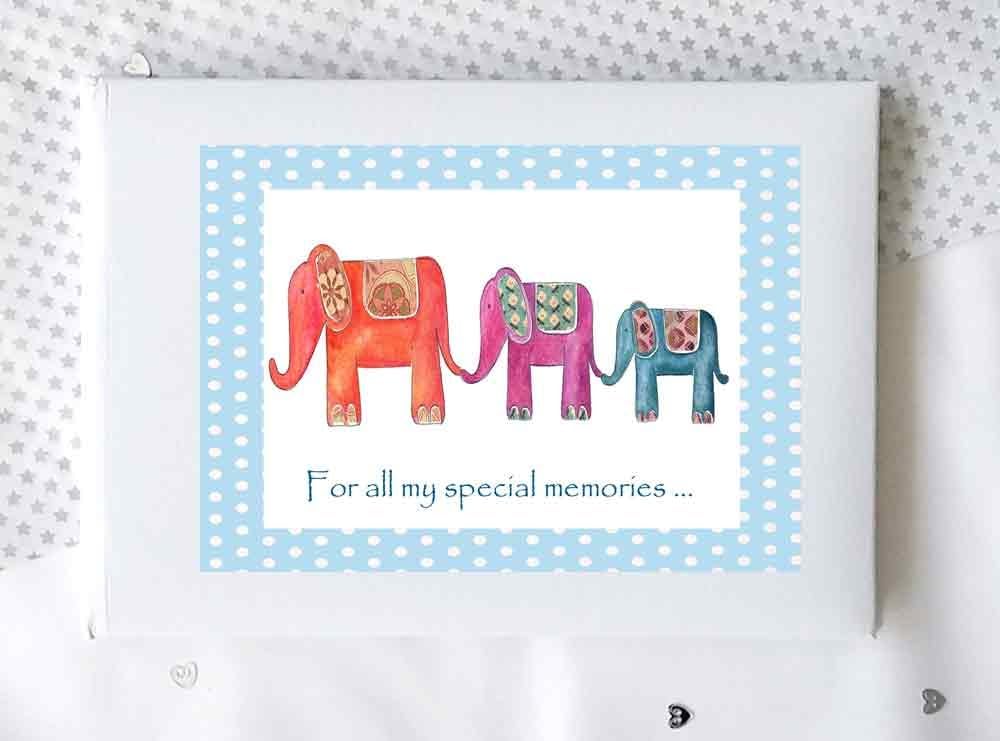 elephant baby memory book