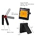 Digital Meat Thermometer for Grilling, Bluetooth Wireless Cooking Thermometer with 6 Probes Ports, Dual Probes Kitchen Thermometer for BBQ Smoker Oven Grill, Instant-read Food thermometer ios/android