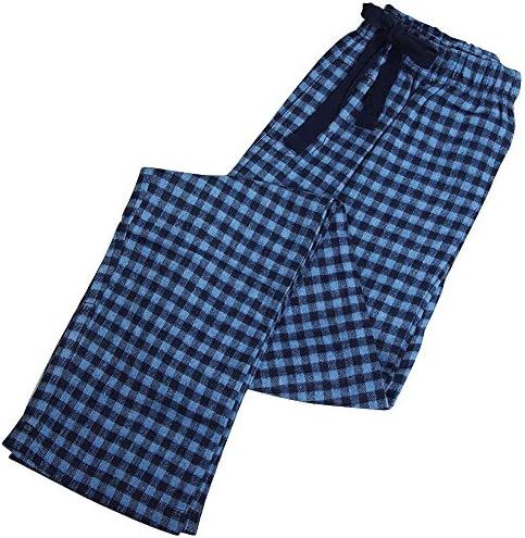 B.O.P.J. - Mens Flannel Buffalo Plaid Sleep Pant, Blue, Navy 38535-Large