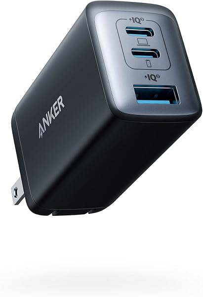 Anker Phone Charger, 65W 3-Port Fast Compact Foldable USB C Charger Block, Type C Charger Fast Charging for MacBook Pro/Air,