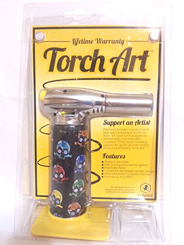 Limited Edition Errly Bird Torch Art Butane Torch (AKM Skull Art)