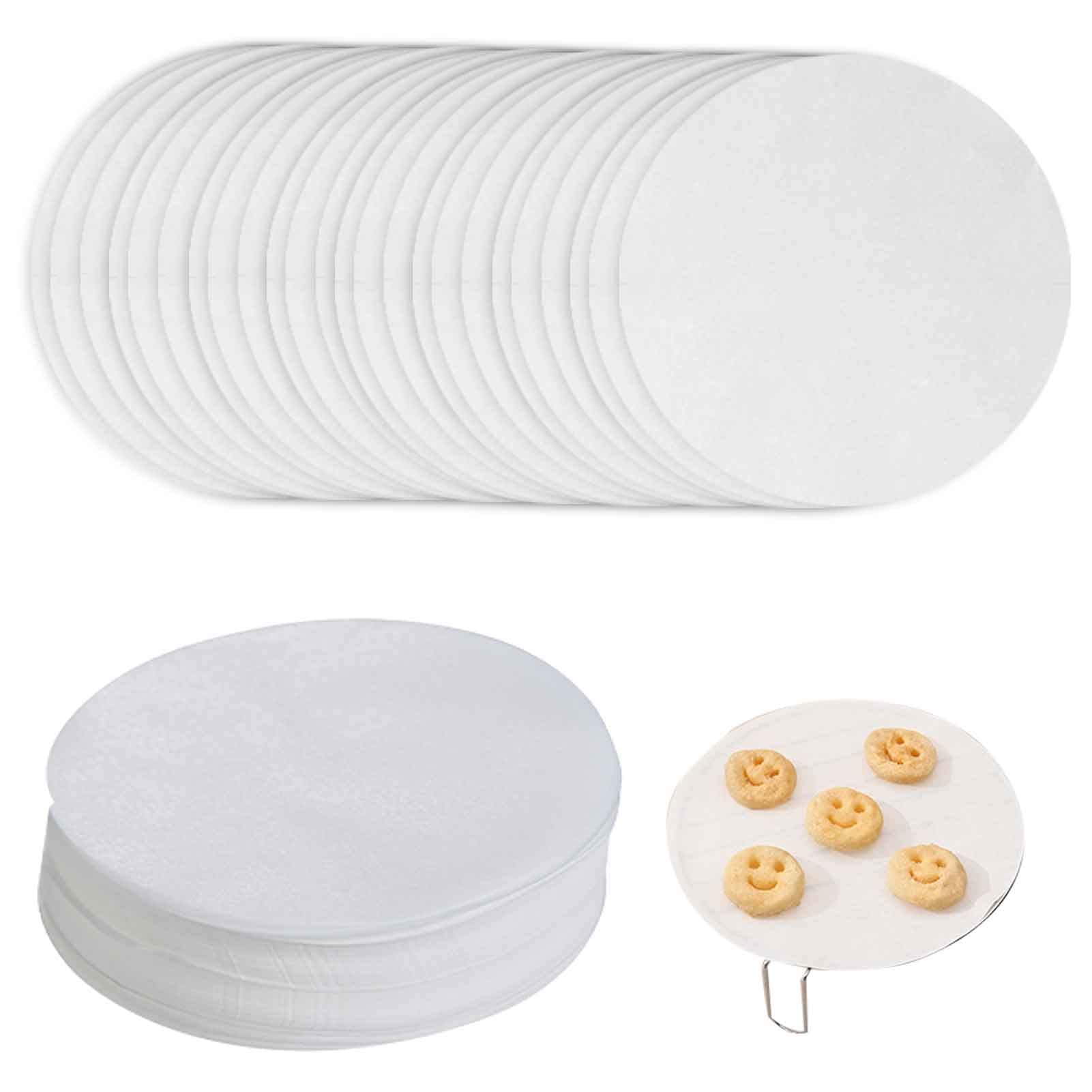 100 Pcs Round Parchment Paper, 6 Inch Baking Parchment Circles Rounds Non Stick Baking Parchement Paper Circles Sheets Greaseproof Baking Sheets Cake Pans Circle Cake Tin Liners(6")