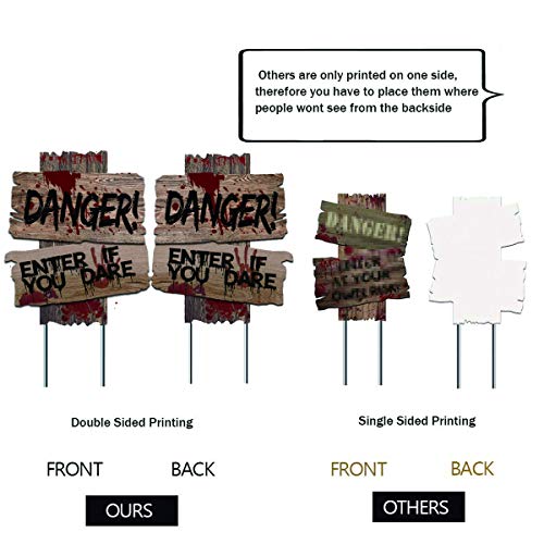 Liecho Pack Of 3 Halloween Decorations Yard Signs Stakes Props