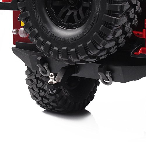ShareGoo CNC Aluminum Trailer Hitch For Traxxas TRX-4 - Tow Receiver Drop Hitch, Upgrade Part For RC Crawler Trucks