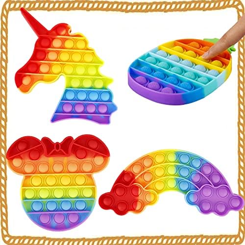 IGINOA 3 Packs Pop Poop Toy, Mouse Pineapple Sensory Anxiety Stress