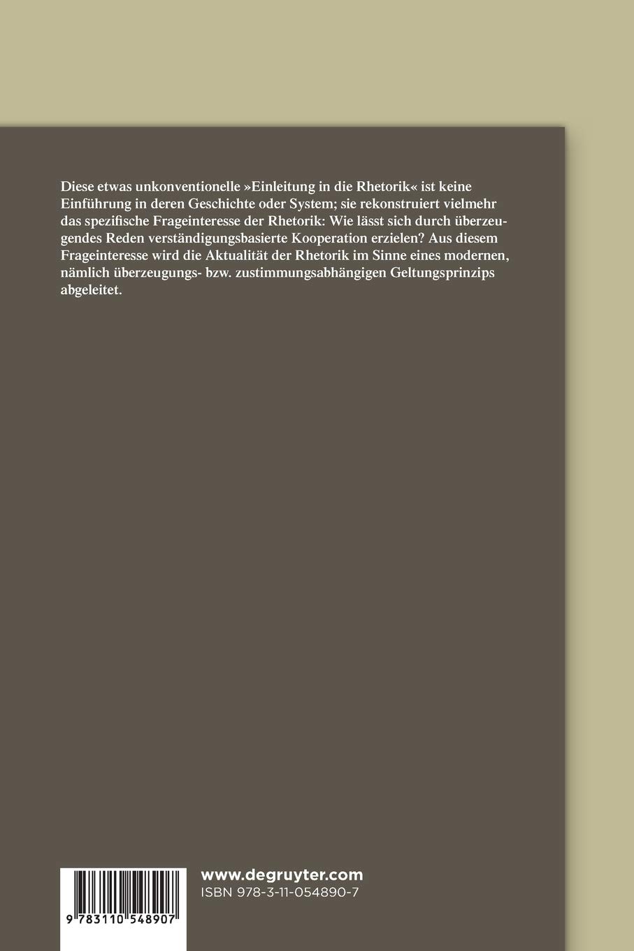 Wir Sind Nicht Auf Der Welt Um Zu Schweigen Eine Einleitung In Die Rhetorik Amazon De Kopperschmidt Josef Bucher