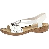 Rieker Women's Slip On Padded Footbed Sandals