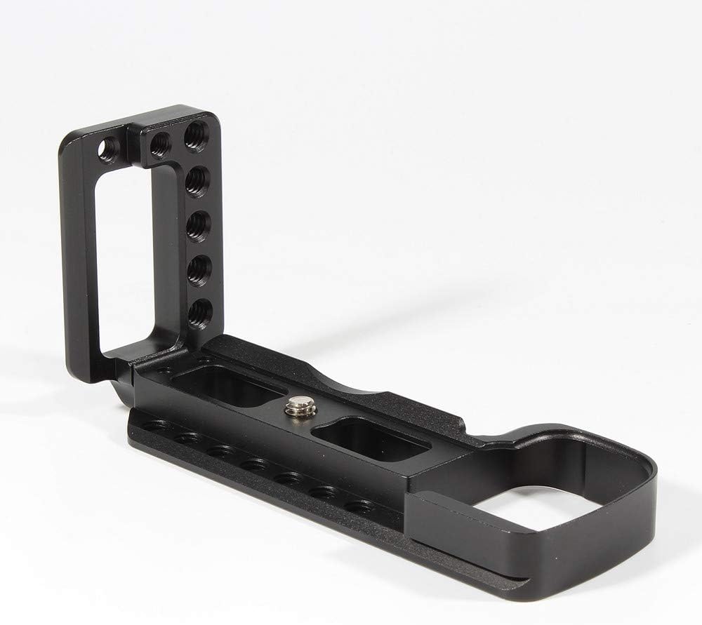 A6400 Vlog Camera Hand Grip L Plate, Quick Release Extension Bracket Handle Grip for Sony A6400 Vertical/Horizontal Video Shooting, Cold Shoe Adapter Holder Connect Microphone/Video Light(A6400)