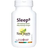 New Roots Herbal - Sleep 8, 60 Capsules 60-Day Supply - Fall Asleep Faster, Helps Relieve the Daytime Fatigue Associated with