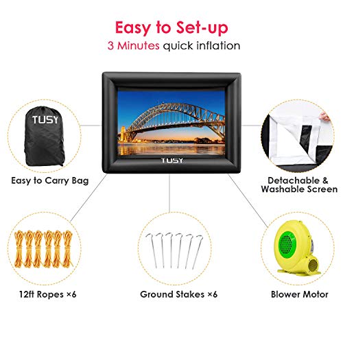 3 16ft+Inflatable+Movie+Screen+Projection