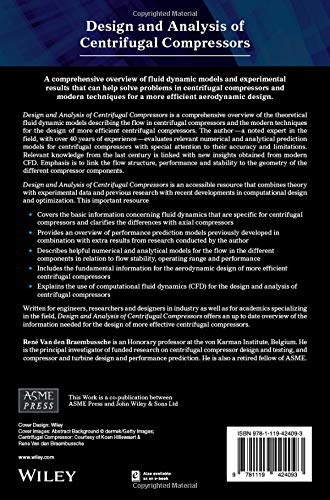 Design and Analysis of Centrifugal Compressors (Wiley-ASME Press Series) - Thumbnail 2
