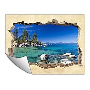 Wall Paper Small Wall Mural Creative 3D Photo Wall Art Removable Wall Decoration for Bedroom Living Room - 24x32 inches