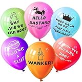 Echolife 12 Inch Abusive Party Balloons Premium Latex Balloons Assorted Color (24 Pcs) for Graduation Birthday Party Favor Supplies