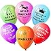 Echolife 12 Inch Abusive Party Balloons Premium Latex Balloons Assorted Color (24 Pcs) for Graduation Birthday Party Favor Supplies
