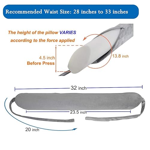 KAVIL Lumbar Pillow for Sleeping Lumbar Roll Scoliosis Pillow Hip