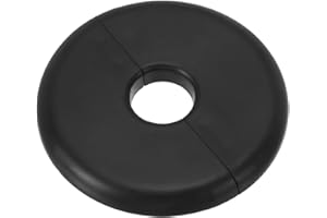 PATIKIL Wall Split Flange 0.65" (16.5mm),ABS Round Self-Adhesive Escutcheon Plate Buckles Water Pipe Cover for Kitchen Bathro