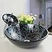 Bathroom Modern Glass Vessel Sink Faucet Pop Up Drain Combo Black