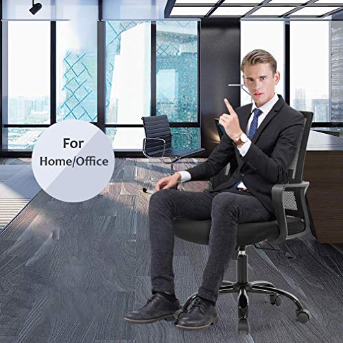 Home Office Chair Ergonomic Desk Chair Mid-Back Mesh Computer Chair Lumbar Support Comfortable Executive Adjustable… - Image 2