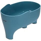FHTECO Vegetables Washing Basket Elephant Drainage Basket Fruit Basket for Draining Pasta Noodles Kitchen (Blue)