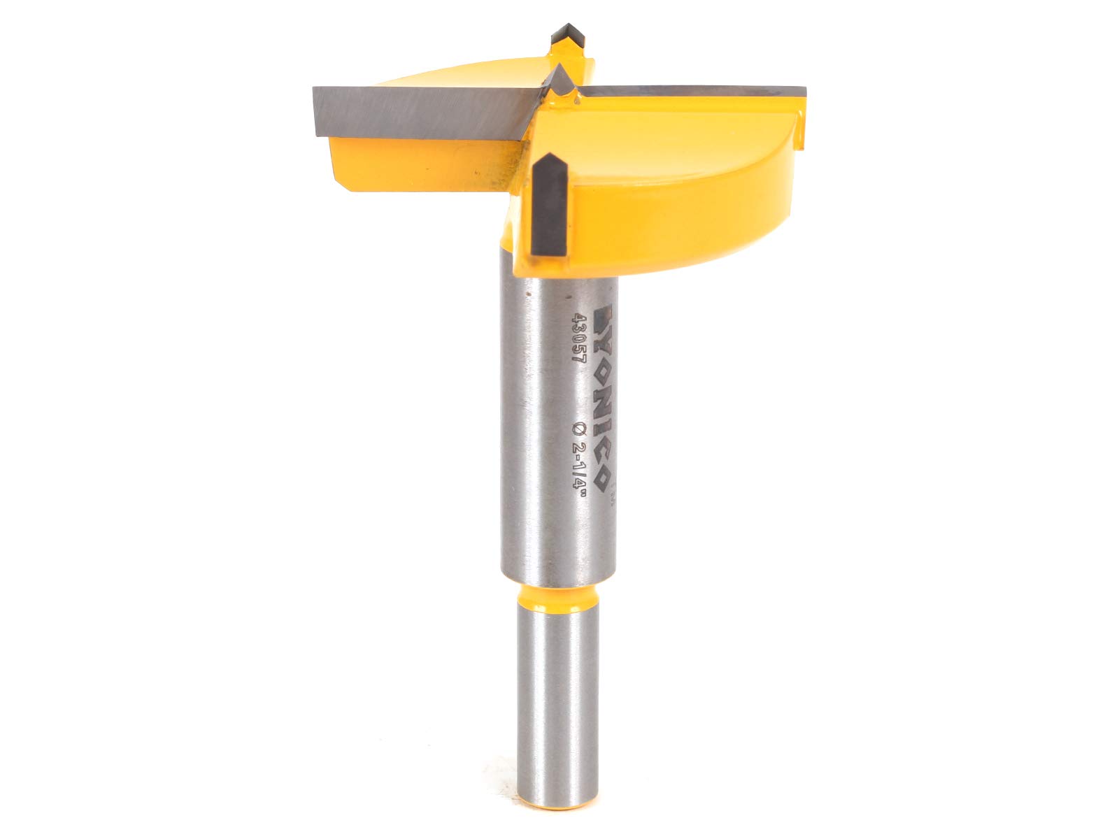 Yonico 43057C 2-1/4-Inch Diameter Carbide Forstner Drill Bit 10mm Shank