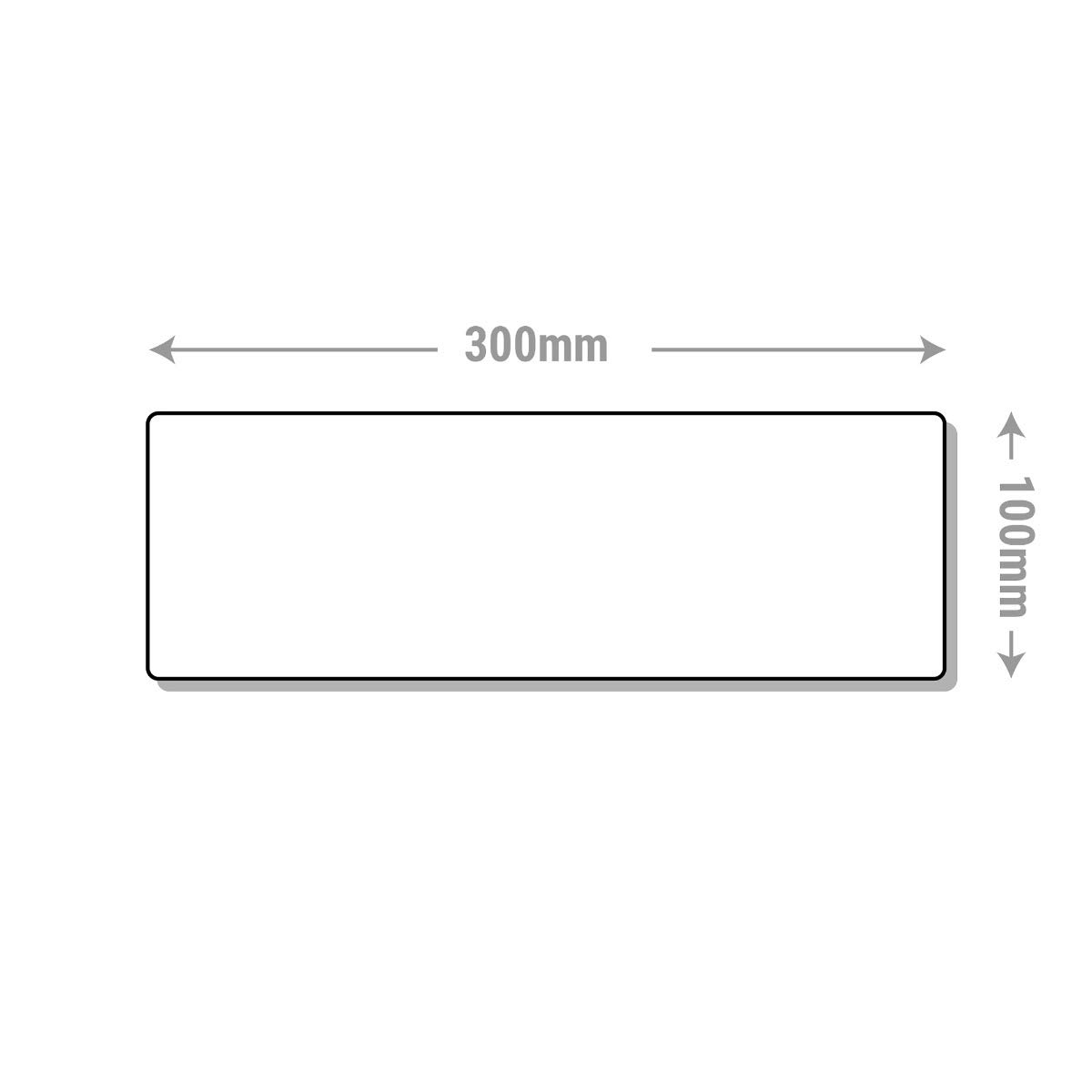 V Safety Fire Exit Arrow Left Sign - Landscape - 300mm x 100mm - 2mm Rigid Plastic, 14003AX-R2, Green - Image 4