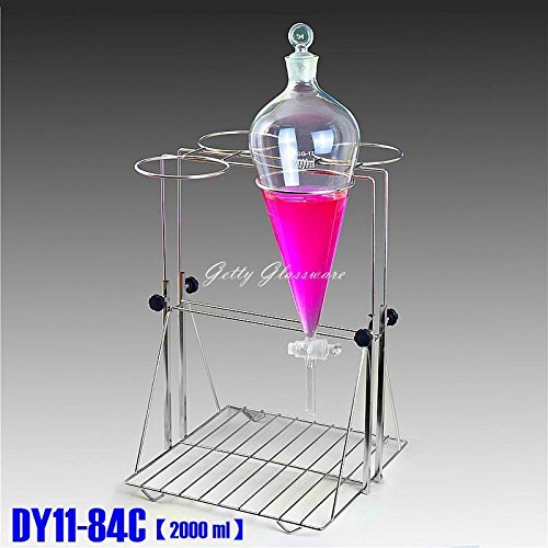 Lab Liftable Steel Separatory Funnel Stand Support&clamp For 2000ml