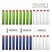 ZHIHU Official 110-Dart Different style EVAFoam Darts with Blue&Green Round Head and Glow in the Dark White Darts Refill Pack for Any Kid N-Strike Bullets Elite Blasters Toy Gun(Hole - Speed)