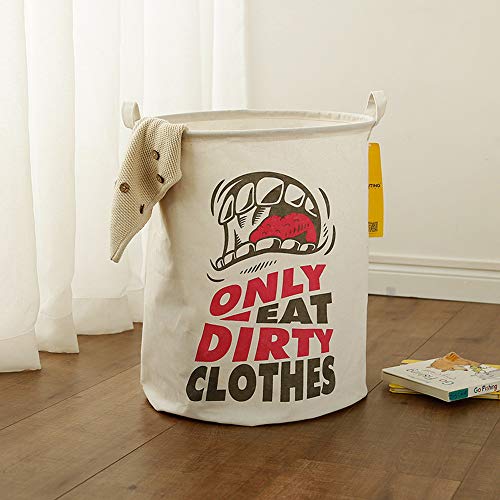 Gotian Dirty Clothes Underwear Basket, Sheets Laundry Clothes Bags, Laundry Basket Storage Basket Box, Folding Waterproof with Great Capacity (C)