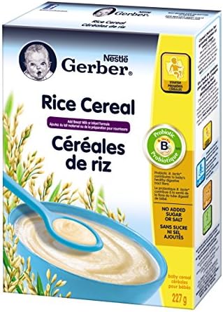 baby gerber rice cereal