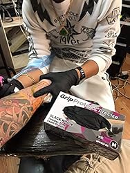 GripProtect® Precise Black Nitrile Exam Gloves | 4