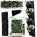 4 Pocket Plant Holder Planting Bag Garden Wall Planter Hanging Flower Pouch Outdoor Wall Decor (Vertical)thumb 2
