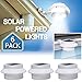 YINGHAO 6 Pack Deal -3 LED Outdoor Solar Gutter Lights Solar Fence Post Lights Wall Mount Decorative Deck Lighting with Auto On/Off Dusk to Dawn