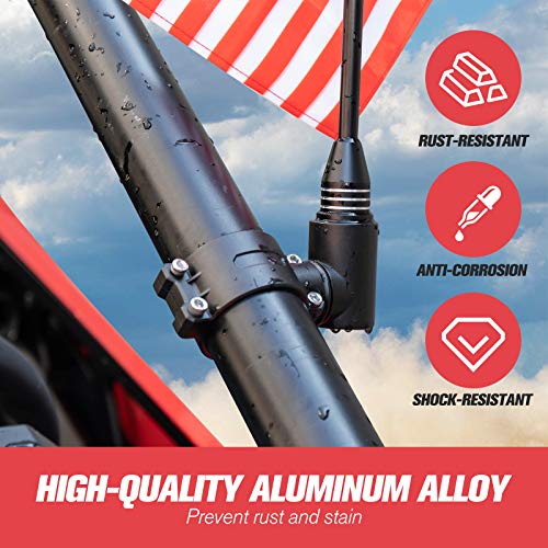 1 kemimoto+Adjustable+Flagpole+Compatible+Aluminum