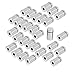 Uxcell a15041500ux0339 Advertisement Fixing Screws Glass Standoff Pins 12mmx20mm (Pack of 30)