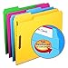 Smead Fastener File Folders, 50 Count, Assorted Colors, Reinforced 1/3-Cut Tabs, 2 Fasteners, Letter Size (11975)