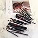 22Pcs Pro Make Up Brush Set - Powder Foundation Brushes Lip Eyeshadow EyeBrow Eyeliner Blending Brush Cosmetic Makeup Brushes Tools Kit