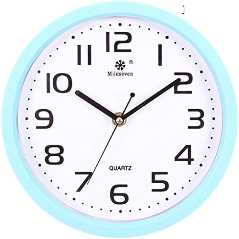 round the living room creative clock/Minimalist modern muted electronic quartz-R 9inch
