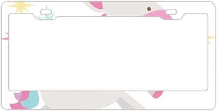 Download Yex Unicorn Svg Cut License Plate Frame With 4 Holes Novelty Car Licence Plate Covers Auto Tag Holder Frames Amazon Canada PSD Mockup Templates