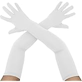 Aniler Men's and Women's 22" Long Spandex Plus Size Stretch Above Elbow Cosplay Gloves